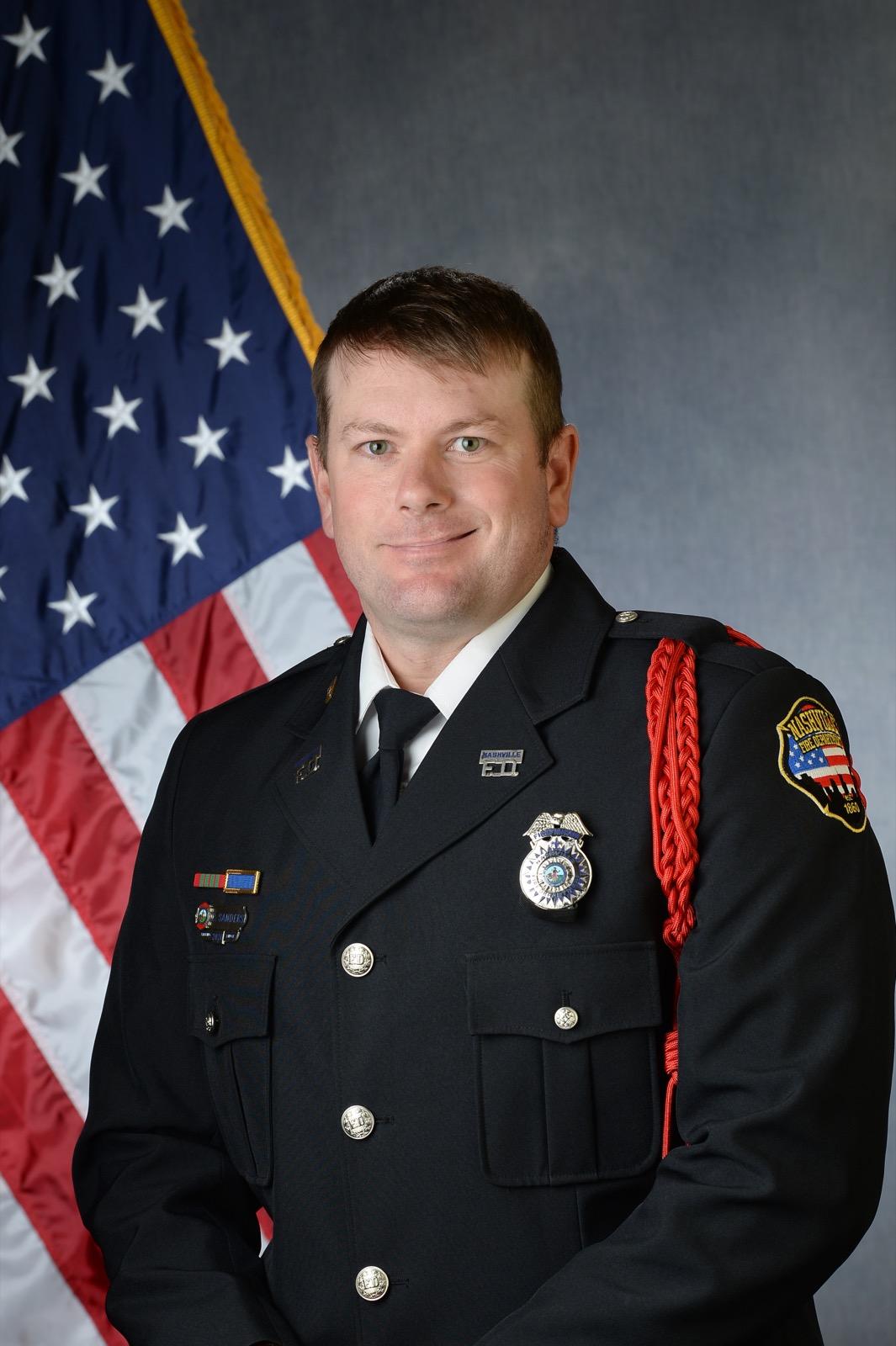 Firefighter Chad Sanders
